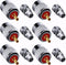 PL259 Coaxial Connectors 6 Pcs, UHF Male Solder Connector Plug with Reducer for RG59 RG8 RG213 Coaxial Cable