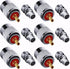 PL259 Coaxial Connectors 6 Pcs, UHF Male Solder Connector Plug with Reducer for RG59 RG8 RG213 Coaxial Cable