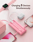 VRURC 4 5 2 17 16 15 14 13,Samsung,Android-Barbie Pink(1 Pack) Portable Phone Charger, Travel Portable Charger
