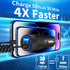 ?MFi Certified?Caiinei iPhone Fast Car Charger, 4.8A Dual USB Power Car Charger with 6FT Coiled Lightning Cable for