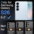S26, 10-Second 9H 2-Pack JETech Screen Protector for Samsung Galaxy Easy Installation Kit with One-Step Alignment Tray