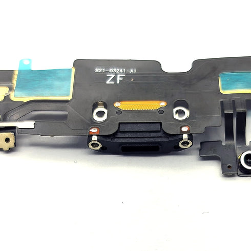 USB Dock Charging Port Flex Cable PCB Board Replacement for Apple iPhone 13 Pro Max (Black)
