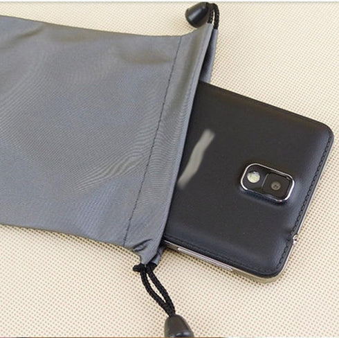 3 PCS Waterproof Carrying Storage Pouch Case Bags for Phones, Power Bank, Data Cable, Jewelry, etc., Gray