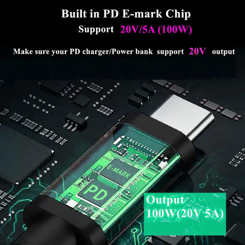 10ft 20V 5.5 2.1mm 100W USB C to DC Power Cable Adapter for Starlink Mini Accessories Input Type C Male to DC x Female