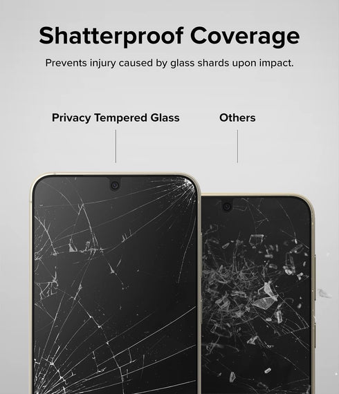 Ringke Privacy Glass Screen Protector for Samsung Galaxy S23 Plus 5G, Premium Quality Tempered Glass with Easy