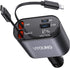 iPhone Car Charger, Retractable Fast 100W Phone Charger 4 in 1 Adapter with 2 Cables and 2 USB Ports