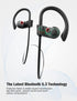 Otium Wireless Bluetooth Earbuds - IPX7 Waterproof Sports Headphones, 15H Playtime, Sound Isolation, Black.