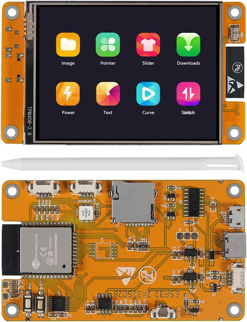 ESP32 Touchscreen 2.8 Inch LCD TFT Module with Touch Screen Display Module ESP-WROOM-32 2.8" 240x320 Smart Display Screen for Arduino LVGL WIFI Bluetooth Dual Core Development Board by DORHEA
