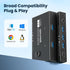 upxuntek 3.0 2 4 5Gbps USB Switch Selector, Computers Sharing USB Devices, High-Speed Switch for Keyboard, Mouse