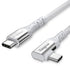 Fasgear 100W USB C to Type C 90 Degree Cable 3ft, USB 3.1 Gen 2 10Gbps Data, 5A Power Delivery Compatible for Link, VR