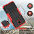 Yiakeng Galaxy J7 Refine Case - Shockproof Protective with Kickstand for Samsung J737V, J737T (Red)
