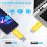 INLAND Micro Center Super Speed 2-in-1 128GB Type C Flash Drive & OTG USB 3.0 Type A Dual Flash Drives Thumb Drive Memory Storage Photo Stick for Android Smartphone Computers MacBook Tablets PC