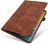 Case for Samsung Galaxy Tab S8 2022/S7 2020 11 Inch PU Leather Folio Stand Cover with Pencil Holder, Brown