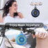Bluetooth Shower Speaker Waterproof, Small Portable Wireless Speaker with Clip, Powerful Bass, Colorful Lights