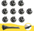 DyaMag 10 Pack 20 31mm Magnetic Zip Tie Mounts, Heavy Duty Magnetic Cable Holder with Reusable Zip Ties - Multipurpose