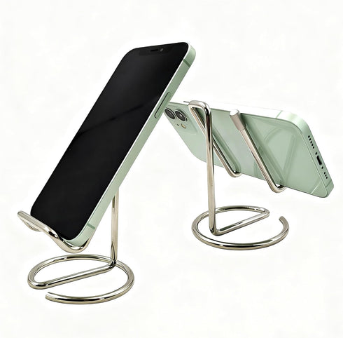 JinZeFa Cell Phone Iron Stand Holder, Metal Universal Portable Tablets Holder, Compatible with