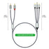 Lightning to RCA Cable Audio Aux Adapter (10.3M), RCA to 3.5mm Cable, USB C to 2 RCA Audio Cable (3 in 1) for Power