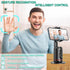 Auto Face Tracking Tripod 360° Rotating Auto Tracking Phone Stand, No App, Gesture Control Smart Shooting Camera Mount with Selfie Light and Remote for Live Vlog Streaming Video Tiktok-Rechargeable