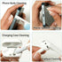3-in-1 2.8in Electronic Cleaning Kit for Earbuds Phone, Cleaner Tool with High-Density Brush SIM Ejection Pin, Portable