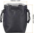 PATIKIL Soft Drawstring Lens Case, Lens Pouch Bag with Cotton Pad 3.94" x 3.94" Thick Fleece Cloth Camera Lens Bag for SLR Lens Water Cups Black
