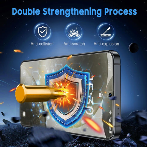 Uyiton UnBreak-Glass Screen Protector for Samsung Galaxy S24, 6.2'' 5G, 2 Pack, Scratch-Resistant, Bubble-Free,