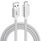 Vortex PD10GB3A-2-2-SILVER Type-C Data Cable 3A Fast Charging USB3.2 Universal Mobile Phone Tablet (2 pcs Pack)