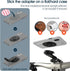 Quick-Release Mountain Bike Phone Mount, Out-Front Aluminum Holder for 4.7-7.0" Smartphones and iPhone