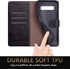 SUANPOT Samsung Galaxy S10+ /S10 Plus 6.4 inch Leather Wallet Case with RFID Blocking, Flip Folio Book Cover