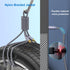 Optical Audio Cable, TOSLINK Male to Male Fiber Optic Cord for Sound Bar, Home Theater, TV, DVD - Grey, 3ft