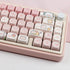 Hyekit PBT Keycaps, 145 Keys, Pink Pig Keycaps, Dye-Sublimation, MOA Profile Custom Keycaps for Cherry Gateron MX
