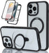 Cavor iPhone 12 & 12 Pro MagSafe Case with Built-in Screen Protector & Stand - Black Protective Phone Case