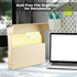 Lineco Archival Legal Size File Folders, Organize Important Documents, 9.5" x 14.75" with 1/2-Cut Tab