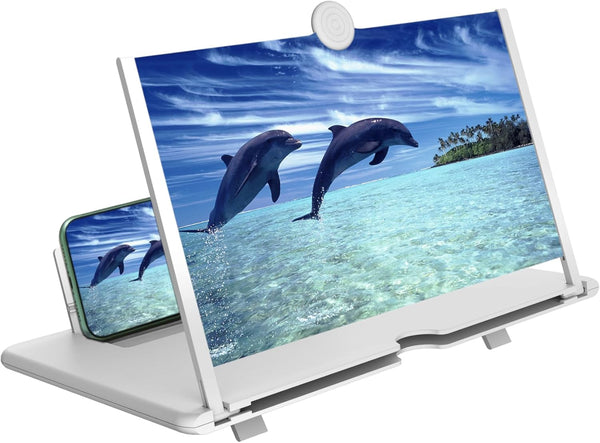 Ailenyun 16" Mobile Phone Magnifier - 3D HD Projector Screen for Movies and