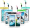 ProCase 6 Pack Waterproof Phone Pouch for iPhone 15 14 13 12 11, Cell Phone Holder with Lanyard, Mixed