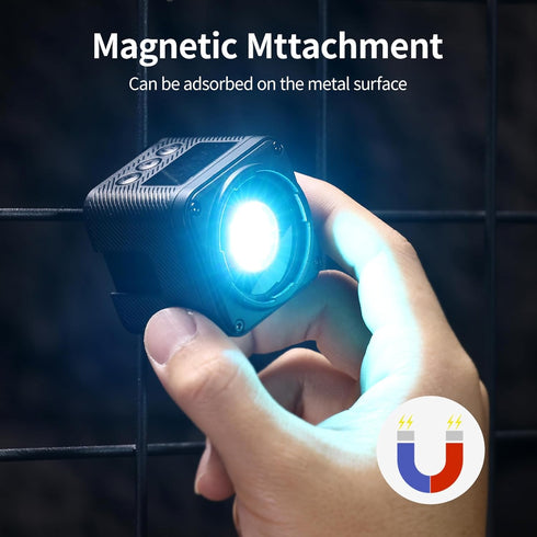 ULANZI L3 RGB LED Video Light, Waterproof Camera Lighting Kit, Mini Cube COB Light for Photography