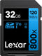 Lexar Blue Series SDHC Memory Card, 32 GB, UHS-I U1 Class 10 for High-Speed Data Transfer