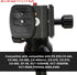 2 Pieces Tripod Quick Release Plate QB-4W (43 x 43 mm/1.7 x 1.7 Inch) Adapter Mount for Tripods and Cameras