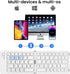 Mini Foldable Bluetooth Keyboard, Portable Wireless Full Size Keyboard (Sync Up to 3 Devices), Ultra-Slim Travel