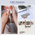 Ardaddyn 5-in-1 Aluminum Memory Stick Pro Duo Adapter for iPhone/PC/Android, Lightning USB C USB A Multi Card Reader