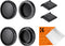 K&F Concept E Mount Body Cap & Rear Lens Cover for Sony Nex E Mount A6700 A6600 A6500 A6400 A6300 A6100 A6000 A5100