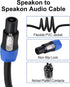 EBXYA 6 Feet Speakon Speaker Cable, 12 AWG Neutrik NL4FX (NL4FC) Wire, 2 Conductor Audio Cables