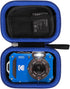 Mchoi Waterproof Hard Carrying Case for Kodak PIXPRO WPZ2, Case Only, Blue