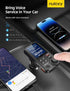 Nulaxy FM Bluetooth Transmitter for Car, Strong Microphone Adapter with 1.8" Color Screen, Supports QC3.0 Charging
