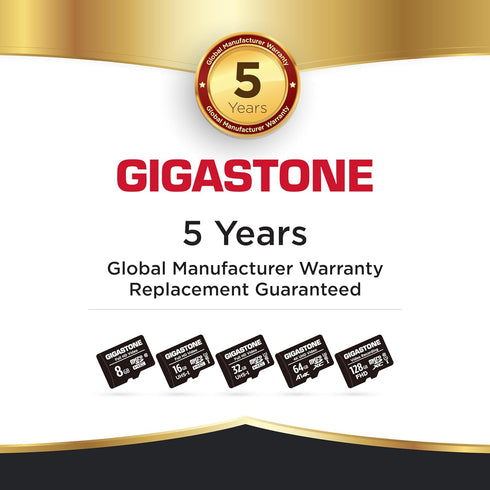 Gigastone 8GB Micro SD Card 10-Pack - Full HD Video for Surveillance, Action Camera, Drone, 85MB/s