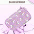 Leayjeen Kids Camera Case for Dylanto/GKTZ/HiMont/CAMCLID/ESOXOFFORE Instant Print Camera, Purple Unicorn (Case Only)