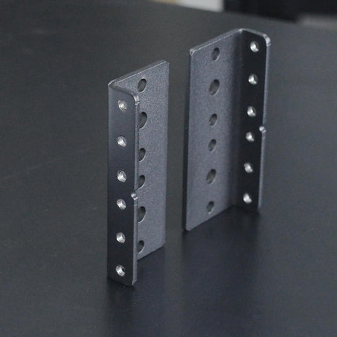 RIVECO 2U Vertical Rack Rails Kit - Heavy Duty Server Rack Mount Rails 2 PCS Black