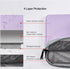 13 Inch Laptop Sleeve Case for MacBook Air/Pro, 13-13.3 inch Notebook Carrying Bag with Handle Pocket, Purple