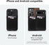 Mous MagSafe Compatible Wallet Card Holder for iPhone 15, 14, 13, and 12 Models - Black Leather Accessory