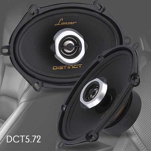 Lanzar 2-Way Universal Car Stereo Speakers - 200W 5” x 7” / 6” x 8” Universal OEM Quick Replacement Component Speakers