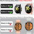 GEAK 3 Pack Full Cover Screen Protector Case for Samsung Galaxy Watch Active 2, Silver/Gray/Rosegold